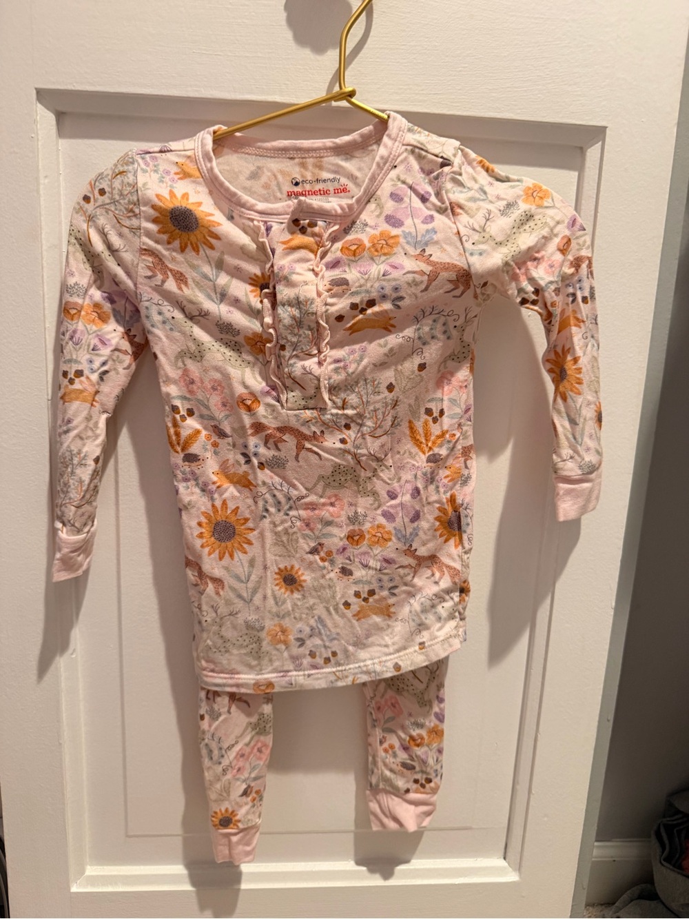 Magnetic Me Pink Floral & Sunflower Pajama Set